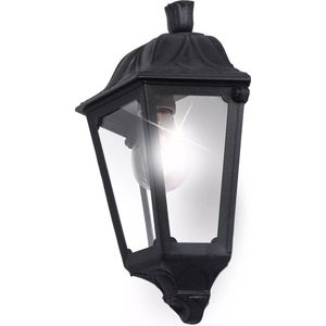 Fumagalli Daria - Tuinverlichting - Wandlamp - Zwart - Helder Glas - LED Lamp