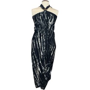 Sarong / pareo - Strandkleding wikkelrok / strandjurk - Zwart X