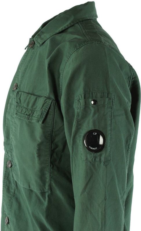 C.p. Company - Ottoman Overhemd - Groen - Heren - 100% Katoen