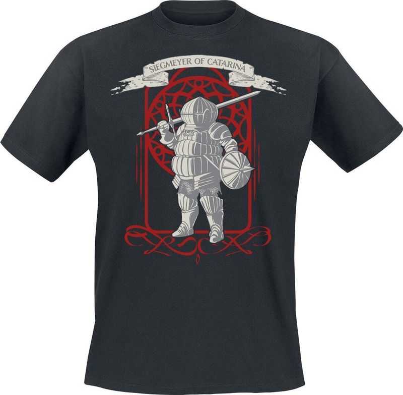 Dark Souls - Siegward of Catarina - T-shirt - Zwart