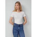 T-shirt - Slim-fit - Korte Mouwen - Eyeletpatroon