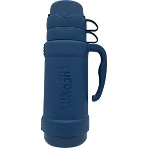 Thermos Eclipse Isoleerfles - Thermosfles - 1 liter - 2 drinkbekers - Blauw