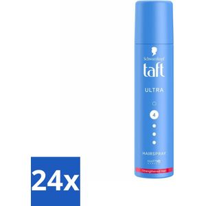 24 x Taft - Ultra 4 - Haarspray Mini - Sterke hold voor onderweg - 75 ml - Haarspray - Taft Ultra - Sterke Fixatie - Mini - Onderweg
