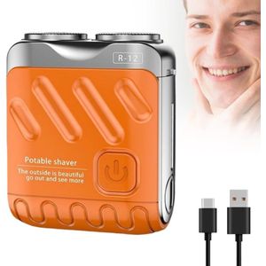 Bodybite - Compacte Dubbelbladige Scheerapparaat - Oplaadbare Body Shaver - USB - Lichaamshaar Verzorging - PORTASHAVE