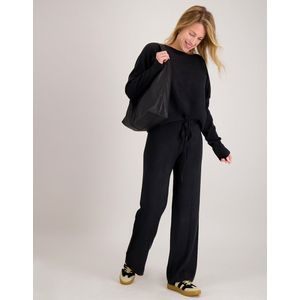 Je m'appelle Dames Broek Straight fit - Zwart - Maat S