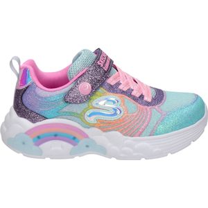 Skechers Rainbow Racer meisjes sneaker - Blauw multi - Maat 36