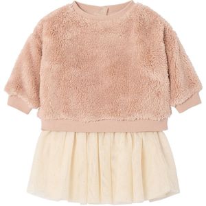 Babyset - Roze - Sweater en Rok - Imitatiebont en Tule