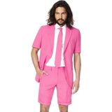 OppoSuits SUMMER Mr. Pink - Heren Zomer Pak - Casual Effen Gekleurd - Roze - Maat EU 50
