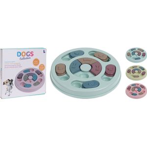 PetPetrol Honden Puzzel- Honden Speelgoed- Interactief- Honden Intelligentiespel- Geheugentrainer- Interactieve Hondenpuzzel vulbaar met snacks