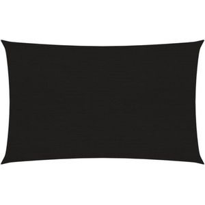 vidaXL-Zonnezeil-160-g/m²-2x4,5-m-HDPE-zwart