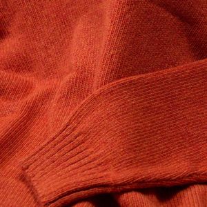 Osborne Knitwear Trui met vervilte ronde hals - Lamswol - Ember - 2XL
