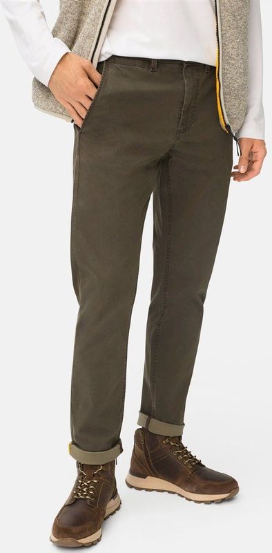 camel active - Slim Fit Chino - Donkerbruin - Chino broeken