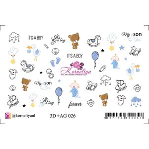 Korneliya 3D+ AG 026 Waterdecal