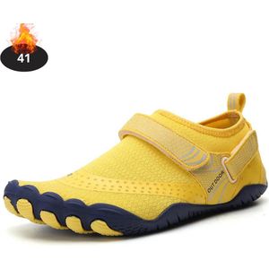 Nivard Waterschoenen Voor Kinderen & Volwassenen - Aqua Shoes - Aquaschoenen - Afzwemschoenen - Zwemles Schoenen - Geel - 41