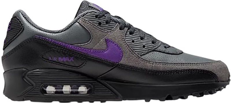 Nike - Air Max 90 - Sportschoen - Grijs - Suède en Geperforeerd Leer