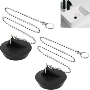Universele Badkamer Wastafelstop, 40 mm, Verchroomde Afvoerplug Universele Badkamer Wastafelstop, 40 mm, Verchroomde Afvoerplug
