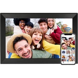 Thuys – Digitale Fotolijst – Met WiFi – Digitaal Fotokader – 15.6 Inch Scherm – IPS HD – 1900x800 – Met App – Snelle Switch – Zwart