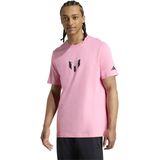 Adidas - Messi Graphic - T-shirt - Zwart - 100% Katoen