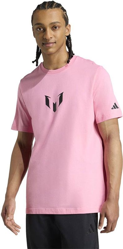 Adidas - Messi Graphic - T-shirt - Zwart - 100% Katoen