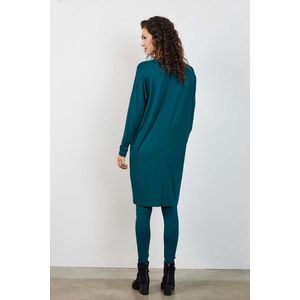DIDI Dames Loose dress Indy in dark sea green maat 46
