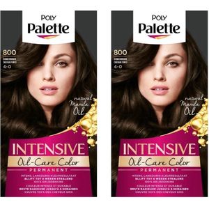 Schwarzkopf Poly Palette - Haarverf - 800 - Donkerbruin - 115ml x 2