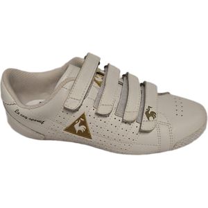 LE COQ SPORTIVE-SNEAKER-VELCRO-WHITE/GOLD-SIZE 35