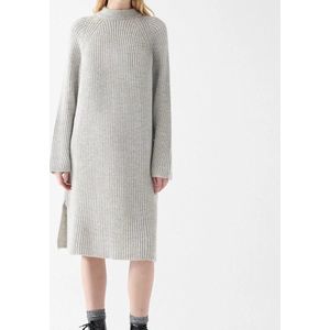 Grijze gebreide jurk 1310217-80018
