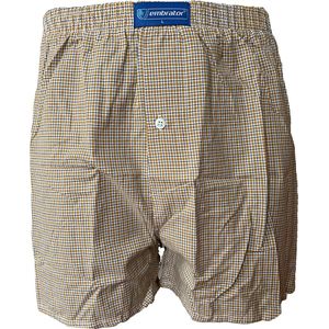 Embrator mannen Boxershort geweven katoen okergeel maat 3XL