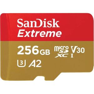 SanDisk Extreme - MicroSDXC - 256GB - Inclusief SD Adapter