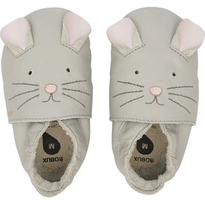 Bobux - Soft Soles - Baby Slofjes - Lichtgrijs - Leer