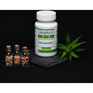 iHealthy Resveratrol: natuurlijke, plantaardige antioxidant – 60 veggie capsules