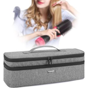 Beschermhoes voor Haardroger en Styling Tools - Ruime Reistas voor Borstels en Accessoires - Grijs