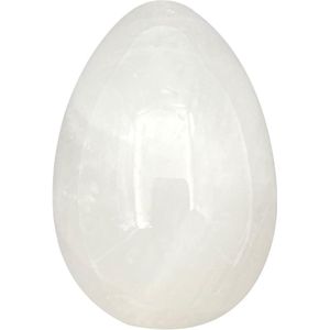 Healing Crystal Natuurlijke Witte Crystal Egg Massage Stone voor Vrouwen - Ontspanning en Energie - Natuurlijk Materiaal