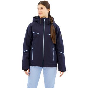 Icepeak - Fortuna - Gewatteerd Jack - Blauw - Slim Fit - Waterafstotend