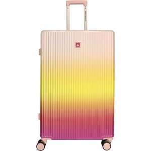 Enrico Benetti Havana Grote Koffer - 75 cm - 106 liter - Expandable - TSA Slot - Fuchsia Ombré