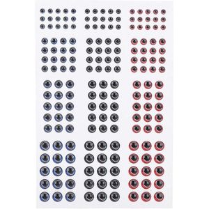 3D Fishing Bait Eyes Self-Adhesive Artificial Fish Eyes for Fishing Hooks and Handicrafts - Size 1