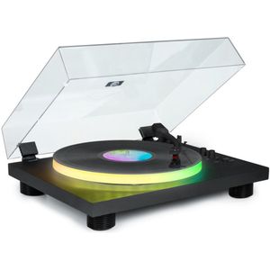 Bigben PARTYBTTDLIGHT platenspeler met ingebouwde speakers, Bluetooth en ledverlichting