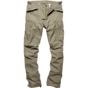 Vintage Industries M65-heavy satin pantalon olive