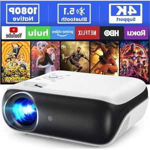 Full HD 1080P Bluetooth Mini Projector met 4K Ondersteuning - Draagbare Home Cinema Projector - Thuis- en Outdoor Projector - Compatibel met Smartphone-HDMI-USB-Fire Stick-PS5 Beamer