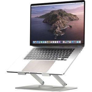 Witte laptopstandaard - verstelbaar formaat
