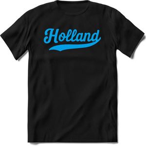 Nederland - Blauw - T-Shirt Heren / Dames  - Nederland / Holland / Koningsdag Souvenirs Cadeau Shirt - grappige Spreuken, Zinnen en Teksten. Maat XL