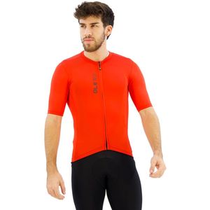 Ale Pragma Color Block Korte Mouw Wielertrui Rood M Man