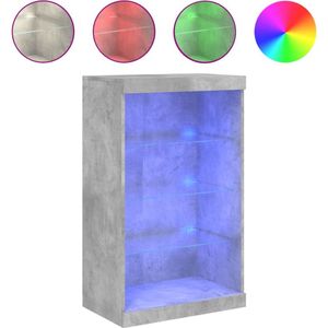 vidaXL-Dressoir-met-LED-verlichting-60,5x37x100-cm-betongrijs