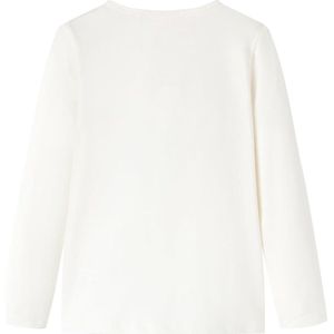 Kindershirt Lange Mouwen - Ecru - Maat 92