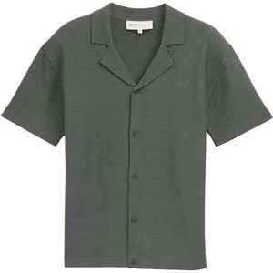 TOM TAILOR DENIM - Gebreid Vest - Groen - Normale Pasvorm