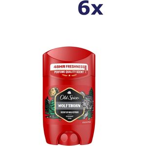 Old Spice - Wolfthorn - Deodorant - 6x 50 ml - Voordeelverpakking