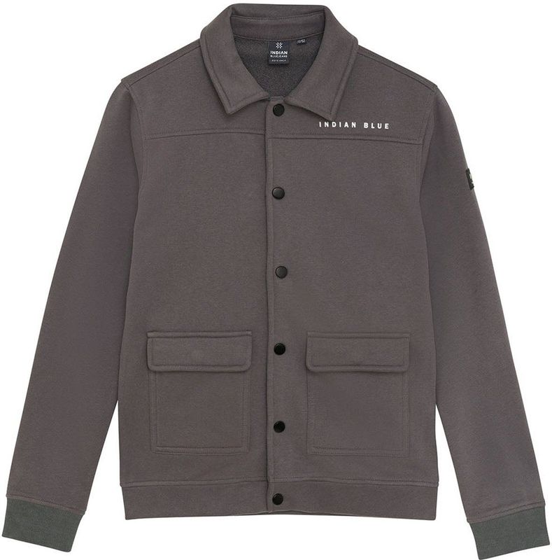 Indian Blue Jeans - Shirt Jacket - Grijs - Tussenjassen