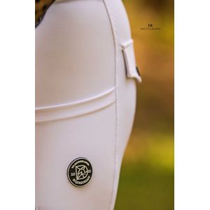 Donley - Acascalini - White- paardrijleggings - paardrijlegging - paardrijbroek - super fijne stof - maat 42 - paardenbroek - paardrij broek - paardrij legging - legging - siliconen grip