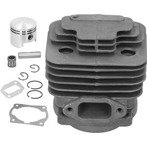 Cylinder Piston Kit 44mm 52CC 44F-5 Engine Carbon Brushcutter Block High Silicon Aluminum Diameter 44mm/1.7in