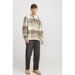 Jack & Jones Overhemd Jjebradley Ollie Overshirt Ls Noos 12257199 Falcon/checks Mannen Maat - L